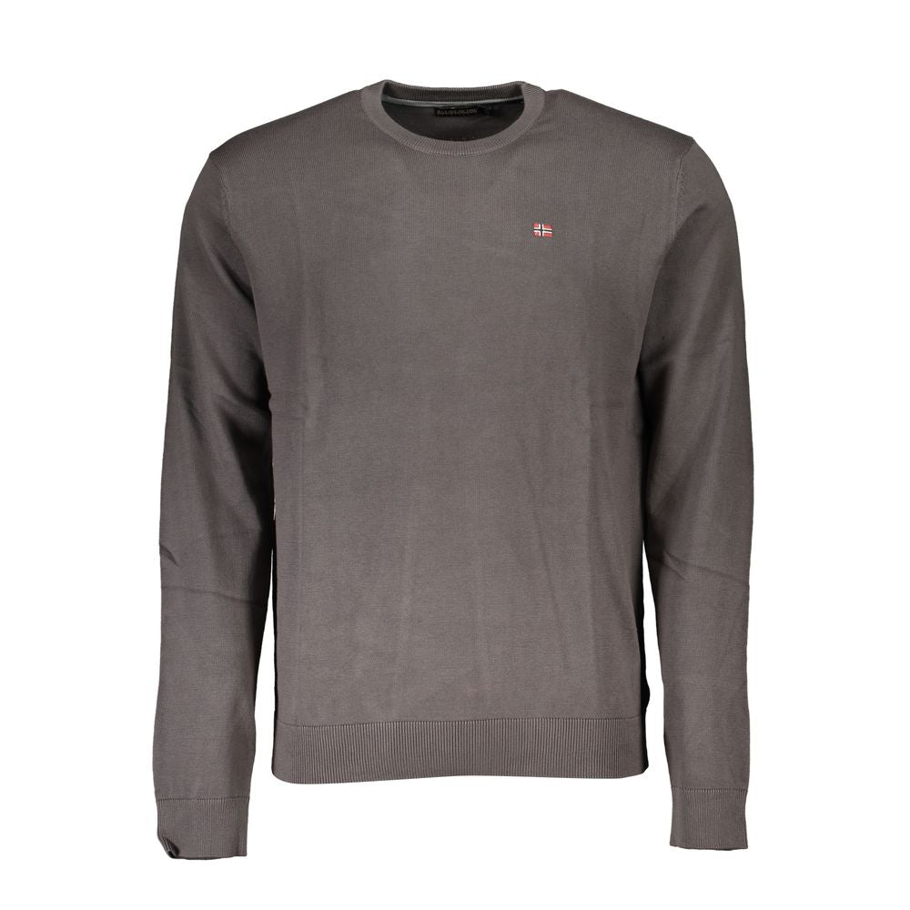 Maglione da uomo in cotone grigio