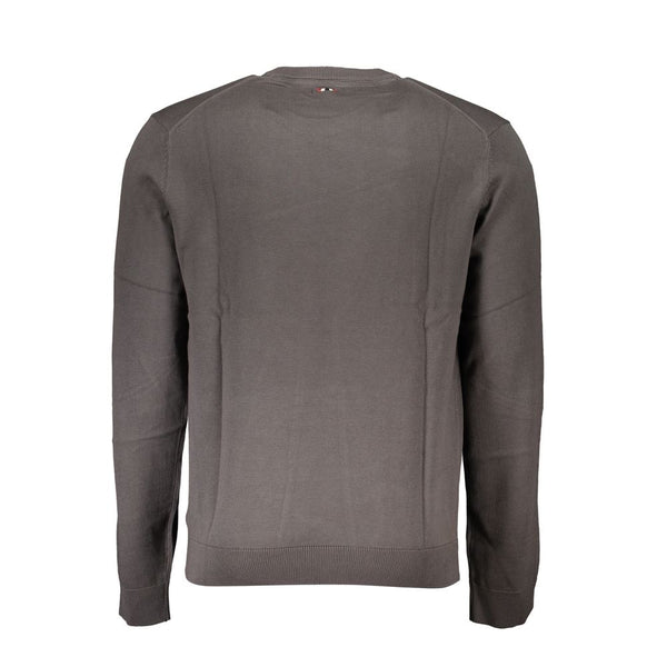 Maglione da uomo in cotone grigio