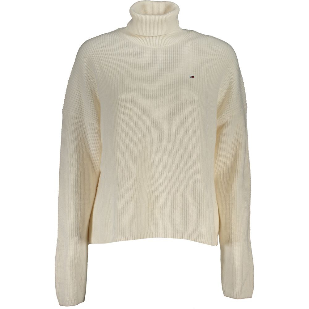 Maglione da donna in cotone bianco