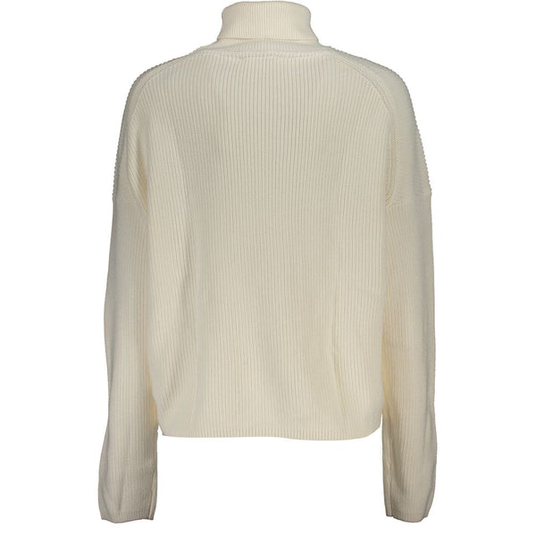 Maglione da donna in cotone bianco