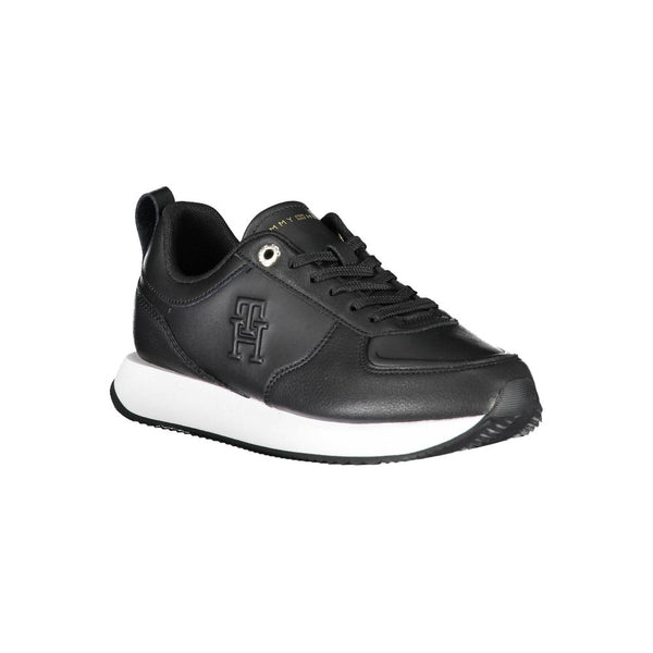 Sneaker donna in pelle nera