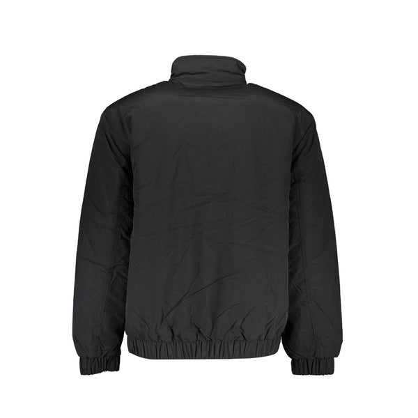 Black Polyester Men Jacket