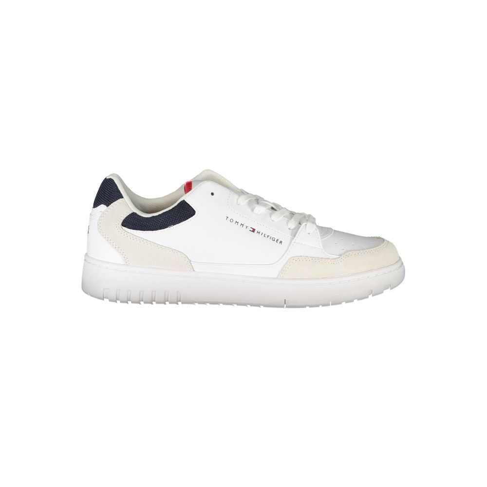 Sneaker uomo in pelle bianca