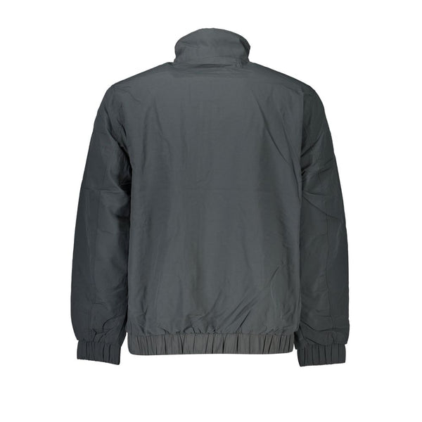 Sleek Gray Recycled Nylon Jacket