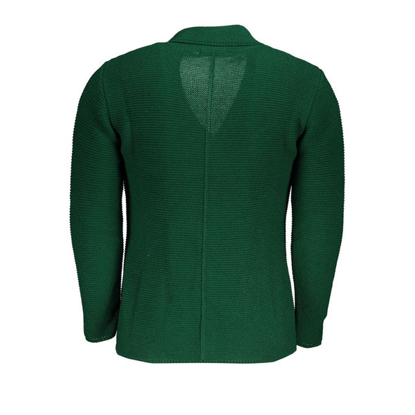 Elegant Green Cardigan with Pockets