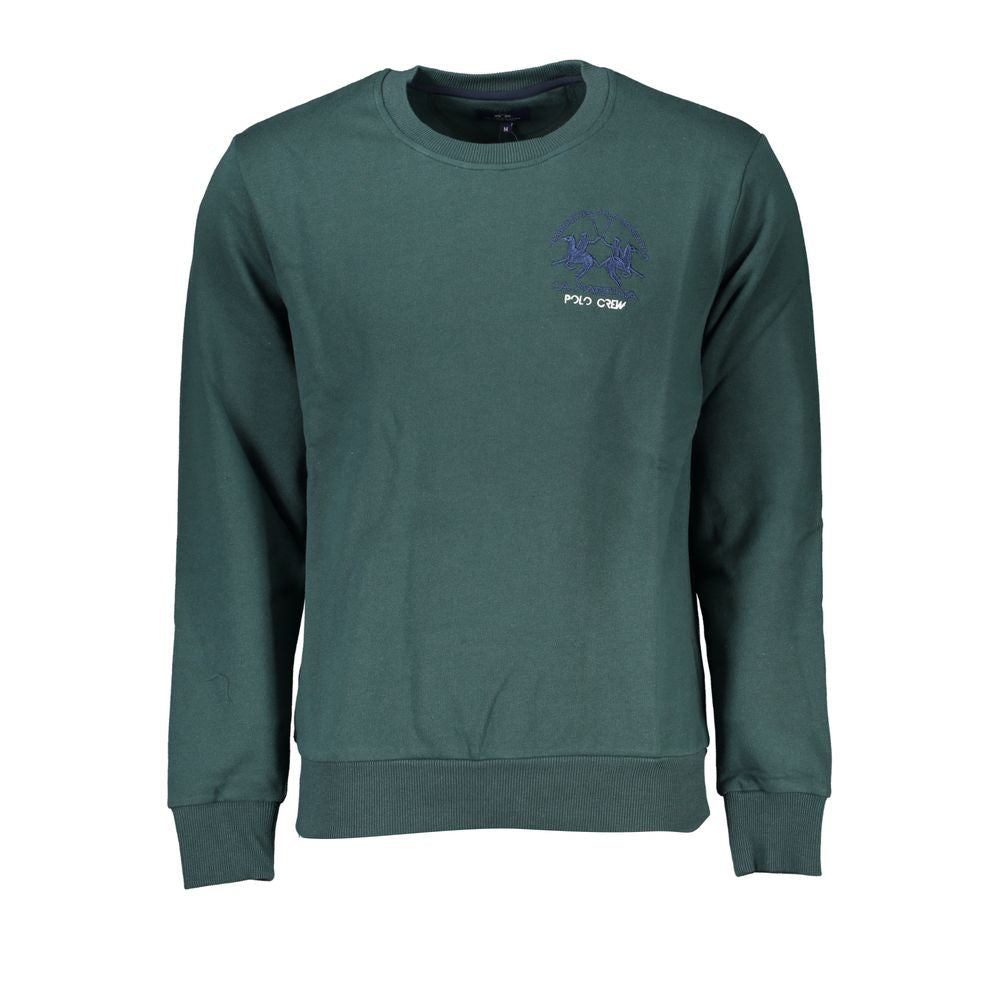 Emerald Crew Neck Cotton Sweater - Regular Fit