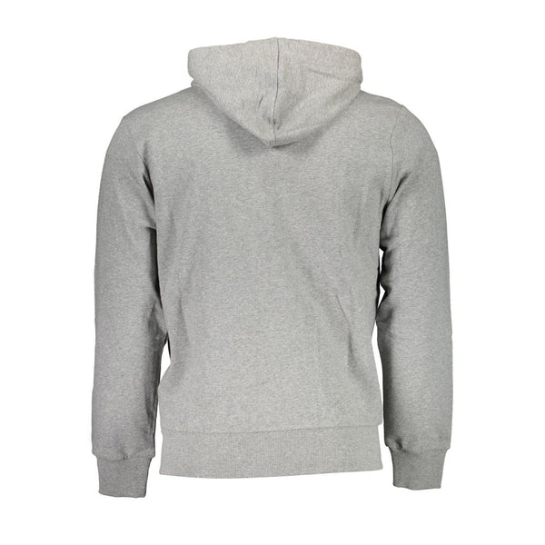 Elegant Gray Hooded Sweatshirt for Men