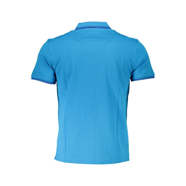 Chic Light Blue Cotton Polo