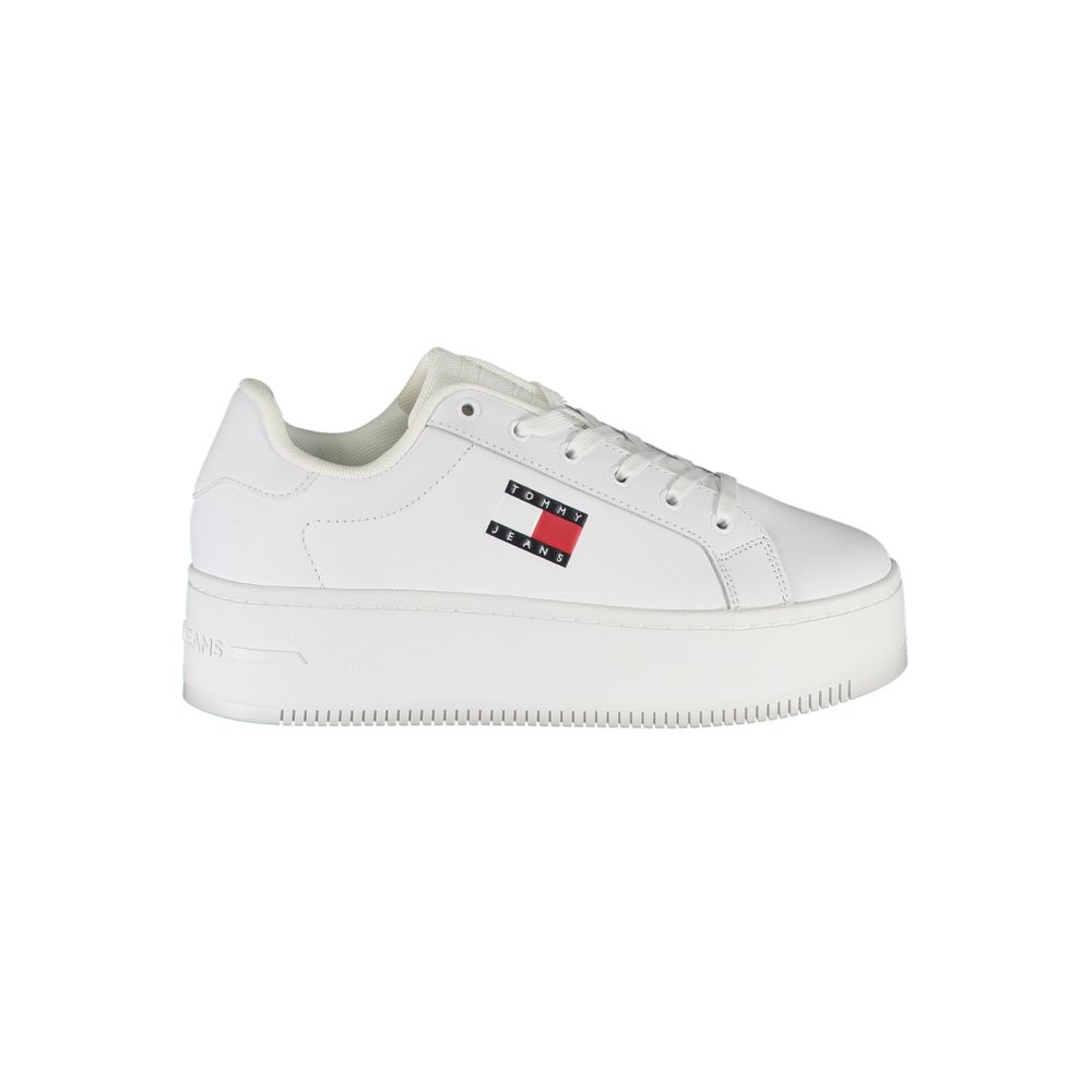 Sneaker in poliestere bianco