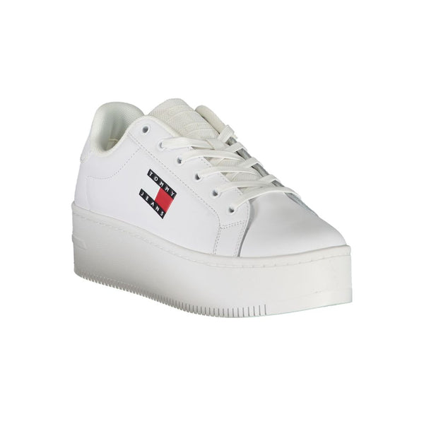 Sneaker in poliestere bianco