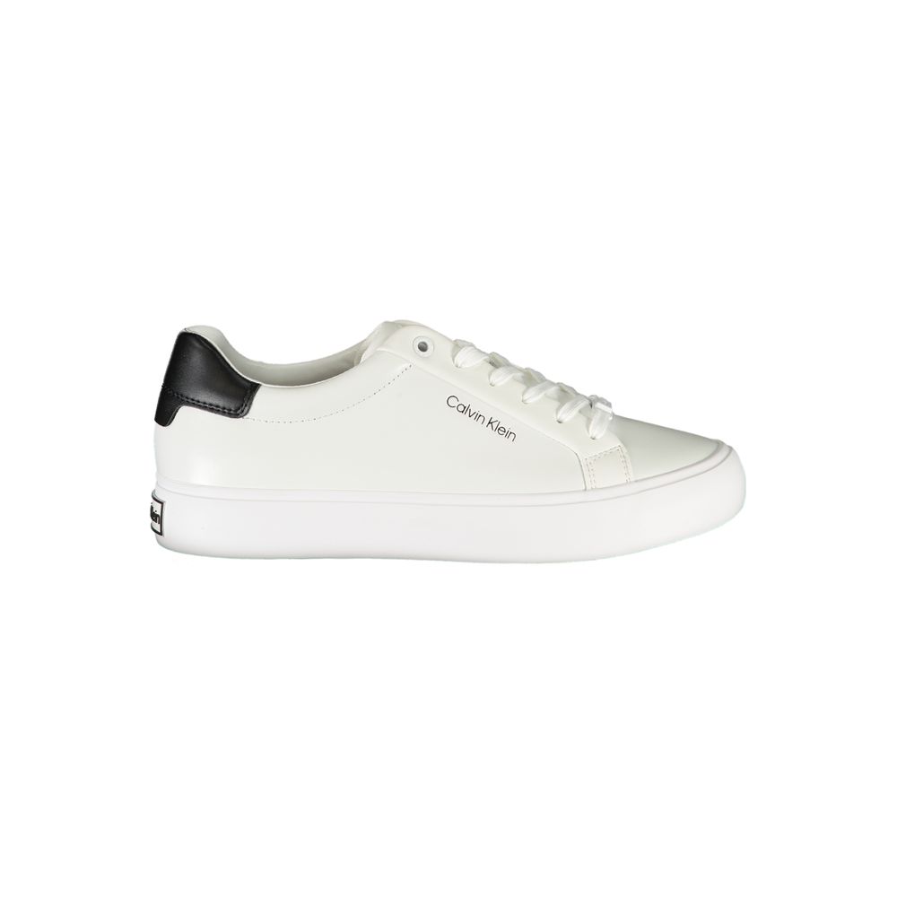 Sneaker in poliestere bianco