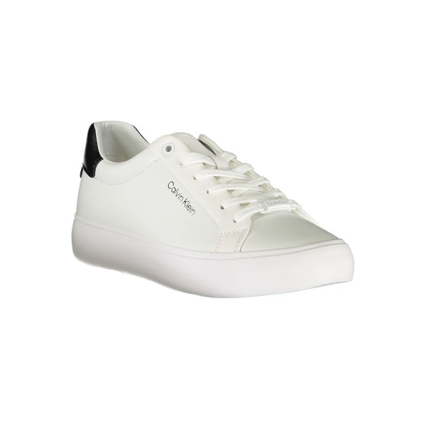 Sneaker in poliestere bianco