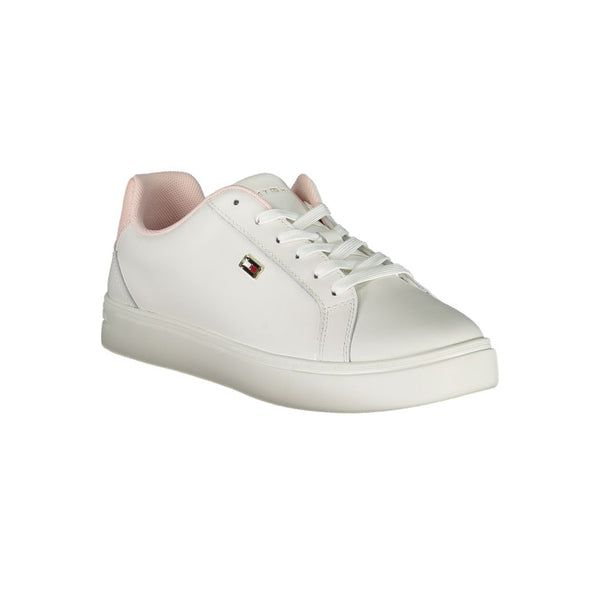 Sneaker in poliestere bianco