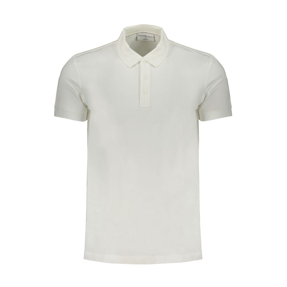 Polo in cotone bianco