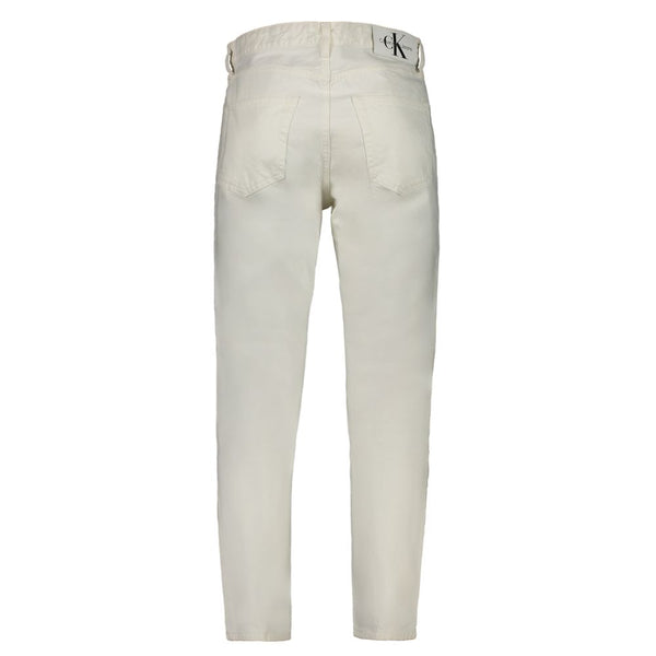 Jeans e pantaloni in cotone bianco