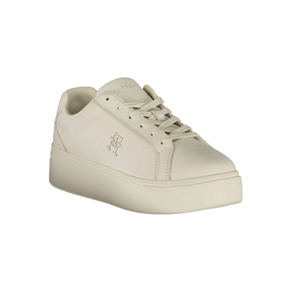 Sneaker in poliestere bianco