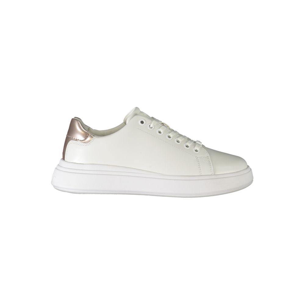 Sneaker in poliestere bianco