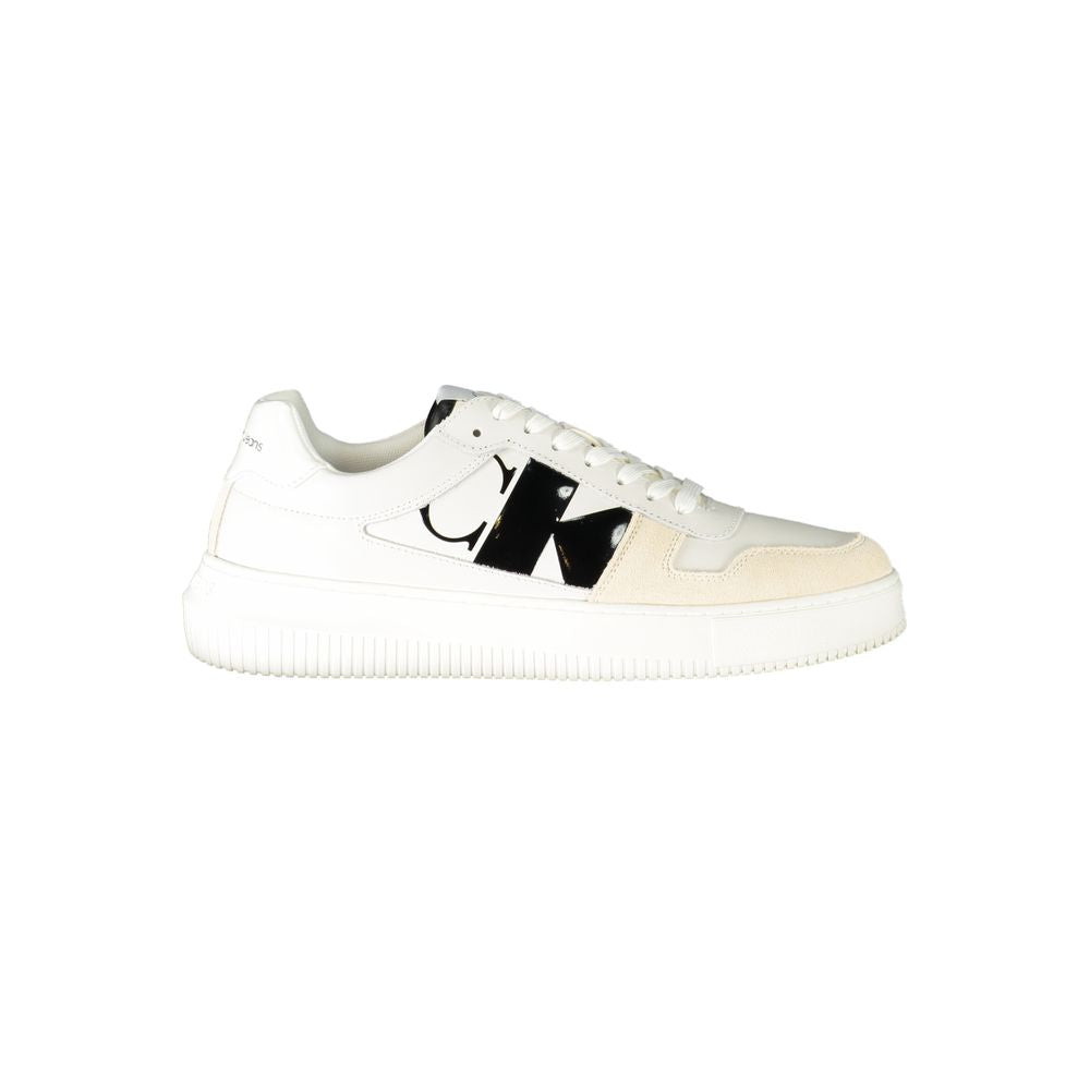 Sneaker in poliestere bianco