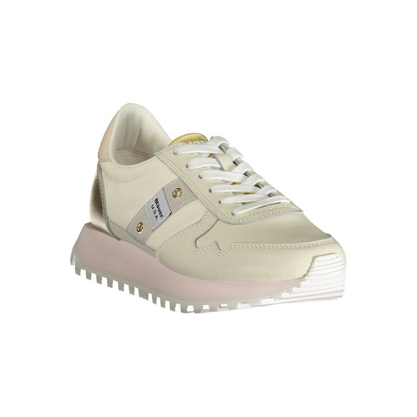 Sneaker in poliestere beige