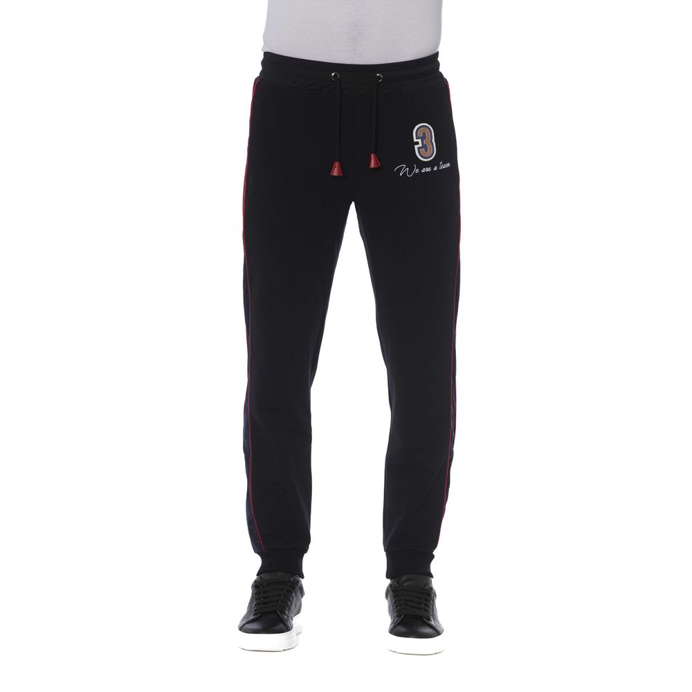 Black Cotton Men Pants