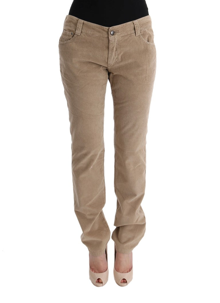 Pantaloni Luxe beige dal taglio regolare