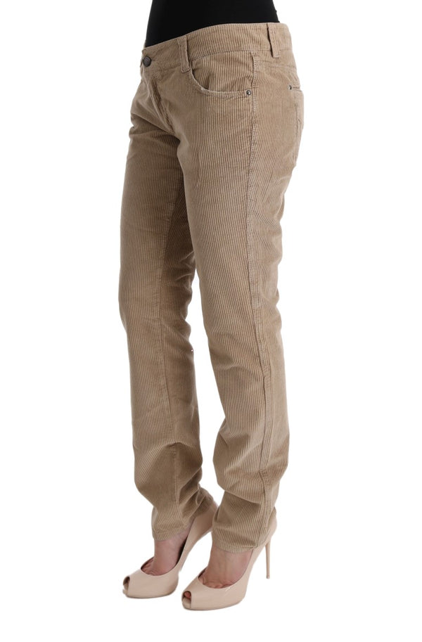 Pantaloni Luxe beige dal taglio regolare