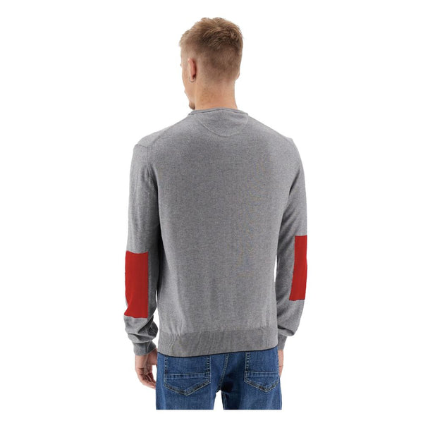 Maglione da uomo in cotone grigio