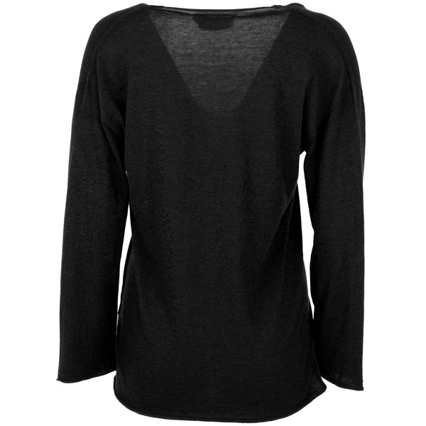 Maglione in cotone nero