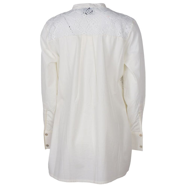 Camicia in cotone bianco