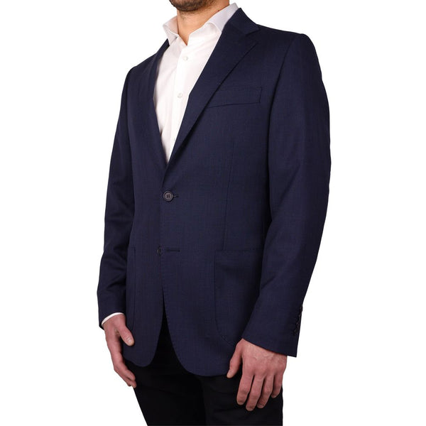 Blazer Vergine in lana blu