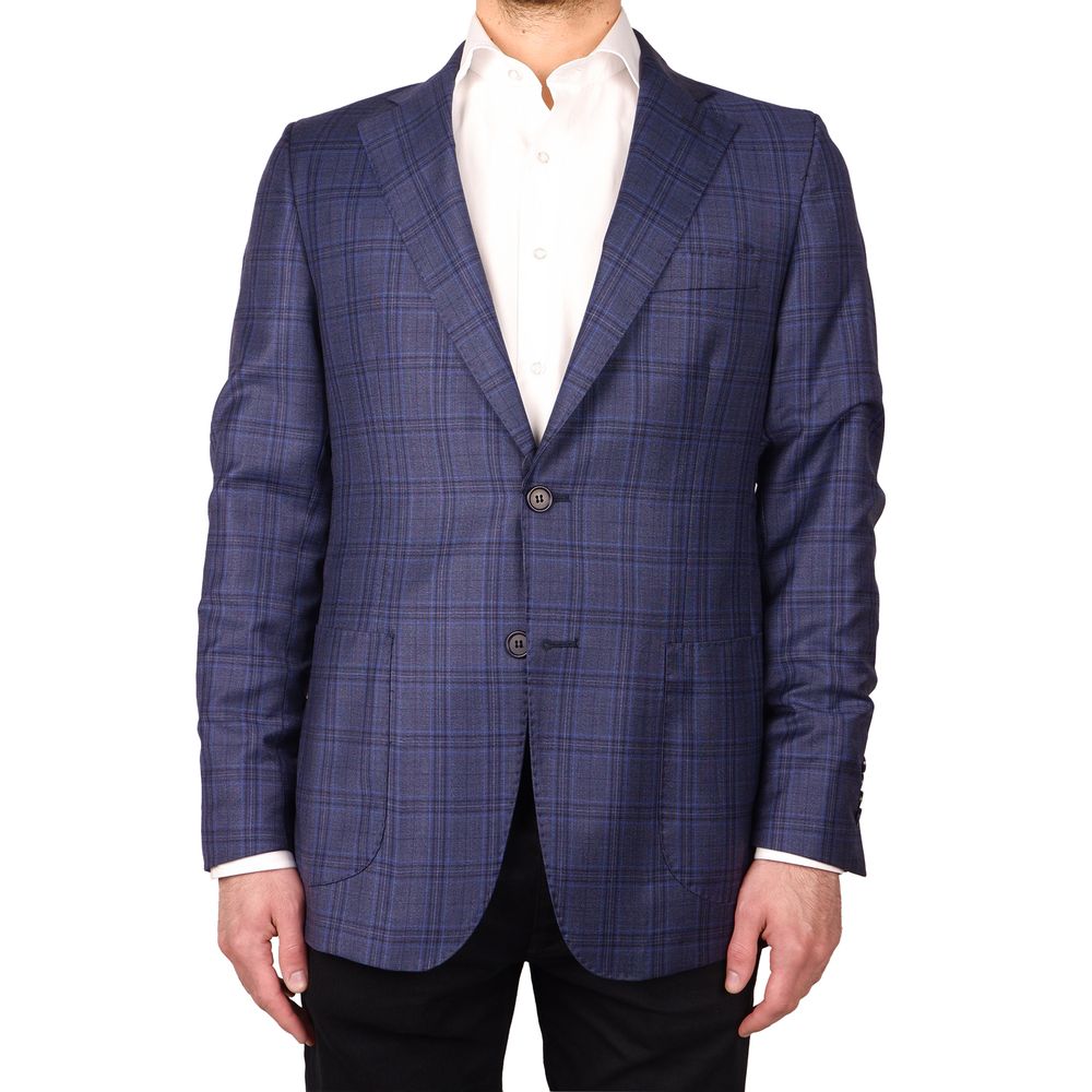 Blazer Vergine in lana blu chiaro