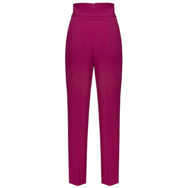 Purple Polyester Jeans & Pant