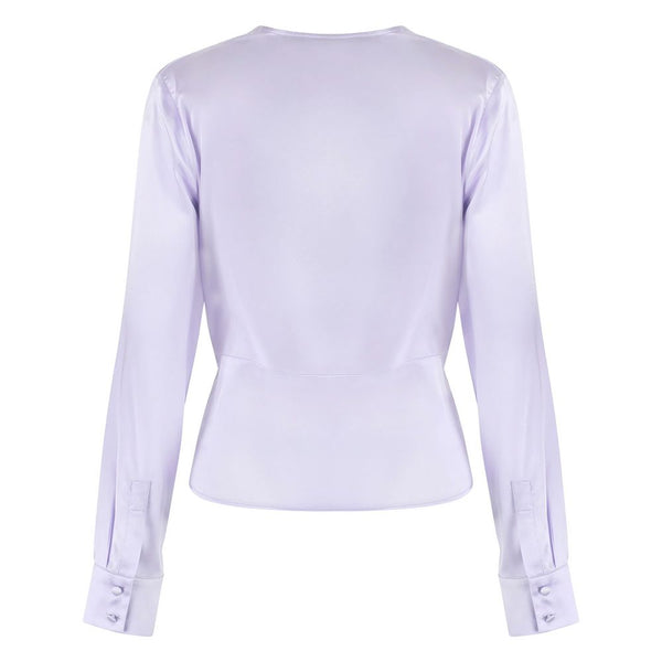 Lilac Silk Elegance Blouse