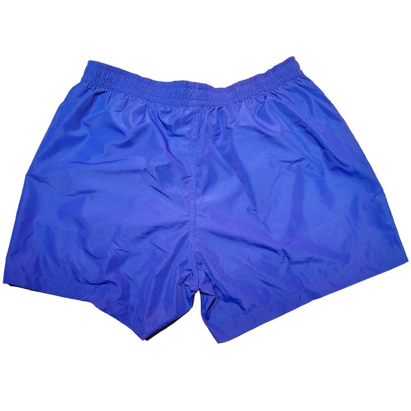 Blue Polyester Men's Swim Trunk