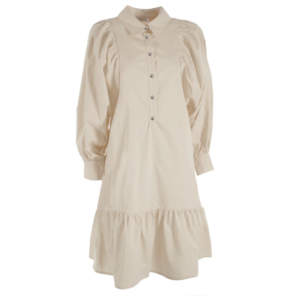 Abito da donna in cotone beige