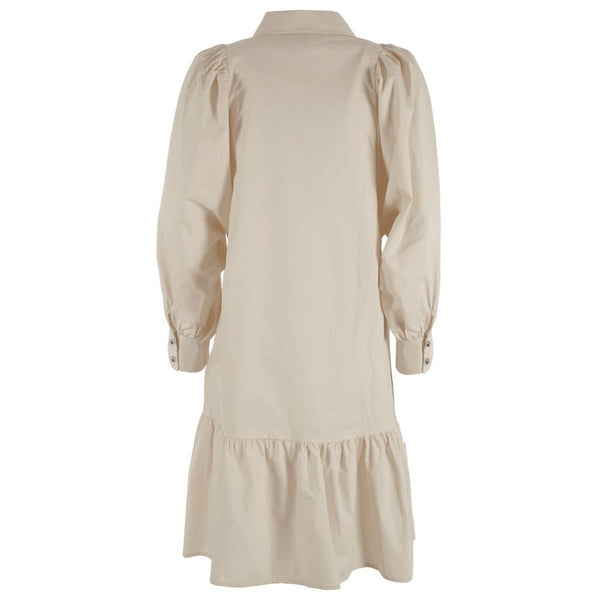 Abito da donna in cotone beige