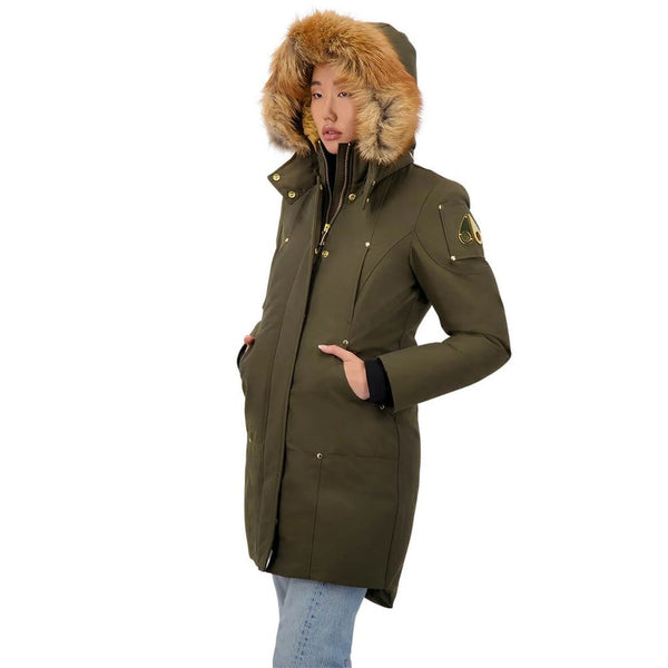 Parka donna in cotone dell'esercito