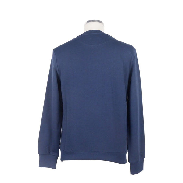 Maglione da uomo in cotone blu