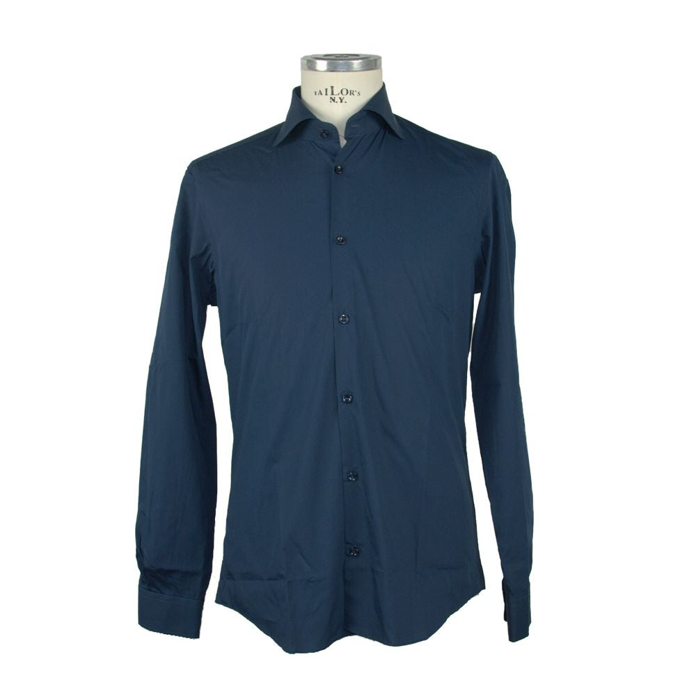 Italian Elegance: Chic Long Sleeve Cotton Shirt