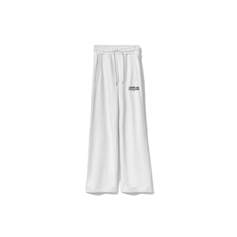 Pantaloni da ginnastica bianchi con logo Chic