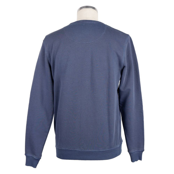 Maglione da uomo in cotone blu