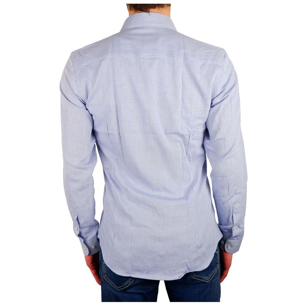 Elegant Milano Light Blue Oxford Shirt