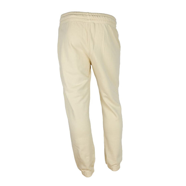 Beige Cotton Men's Track Trousers