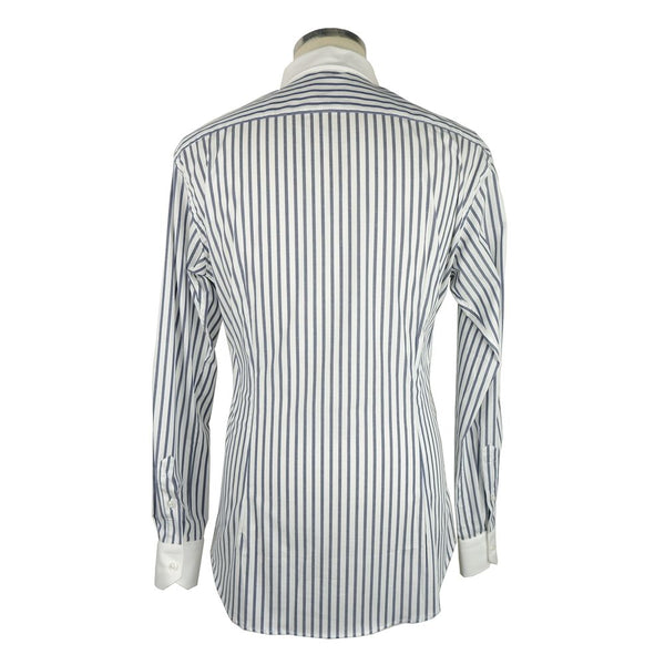 Elegant Striped Milano Cotton Shirt