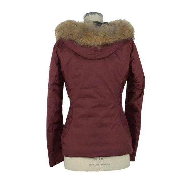 Red Polyester Women's Jacket