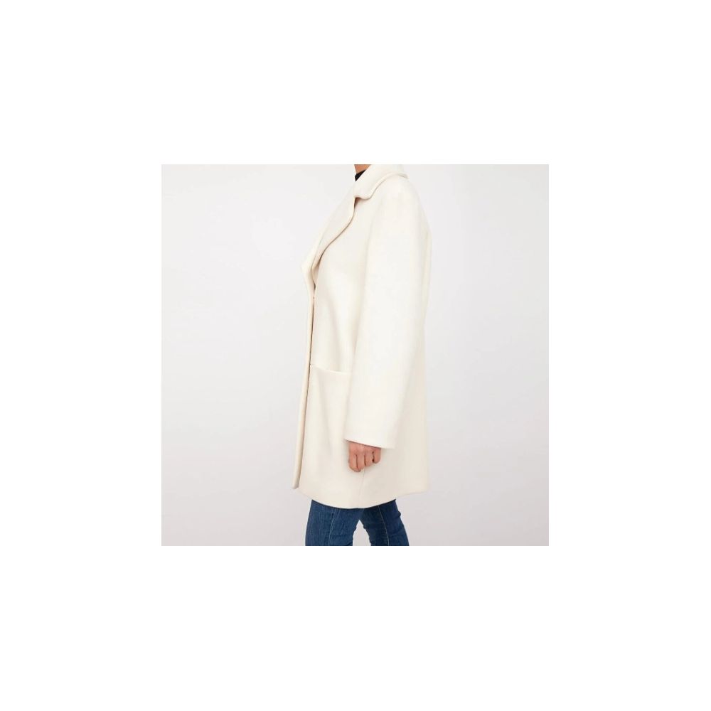 Cappotto lungo Chic White Winter Elegance