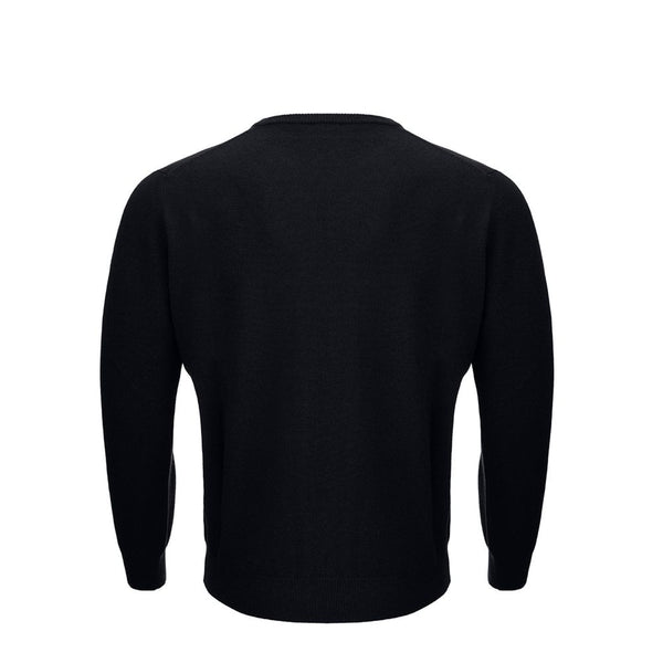 Elegant Black Wool Sweater for Men