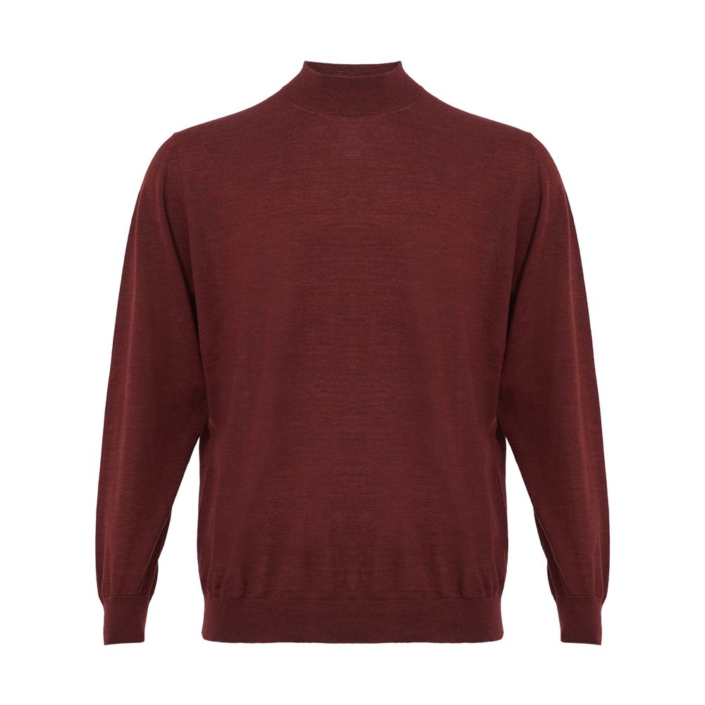 Elegante maglione rosso in cashmere per uomo