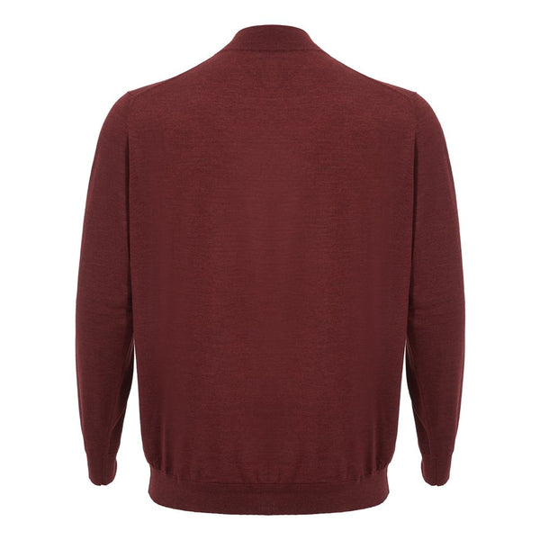 Elegante maglione rosso in cashmere per uomo