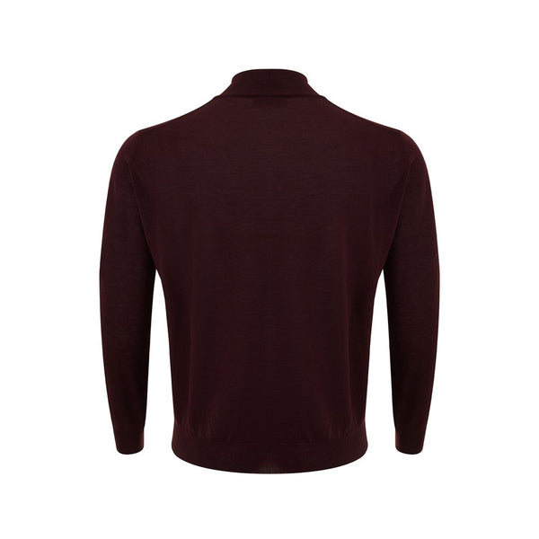 Elegant Red Woolen Luxury Sweater for Men